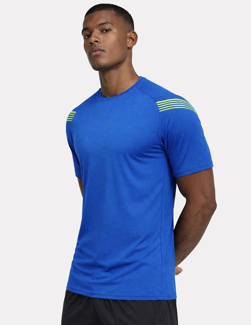 Men’s Active Quick Dry Crew Neck T-Shirts - 5 Pack Athletic Workout Tees | Short Sleeve, Comfortable Fit