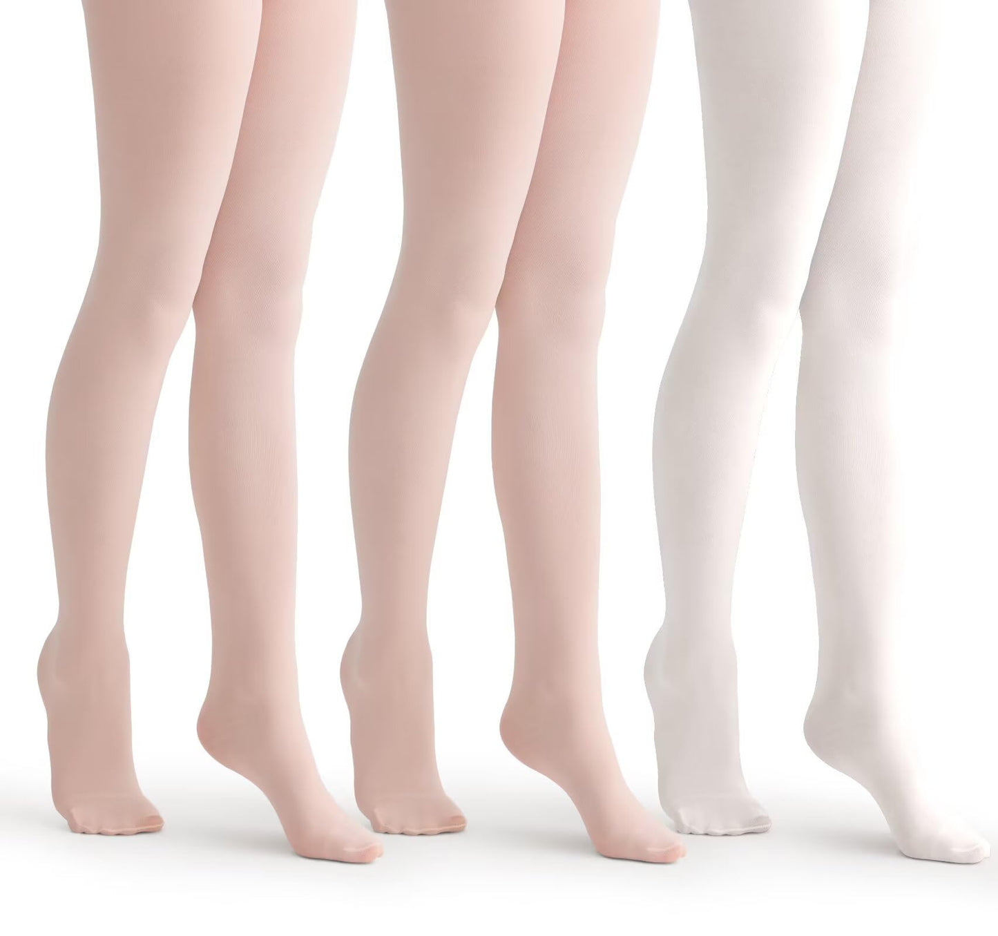 SKIDREAM 3 Pack Girls Ballet Tights 50D Ultra Soft Opaque Footed Stockings