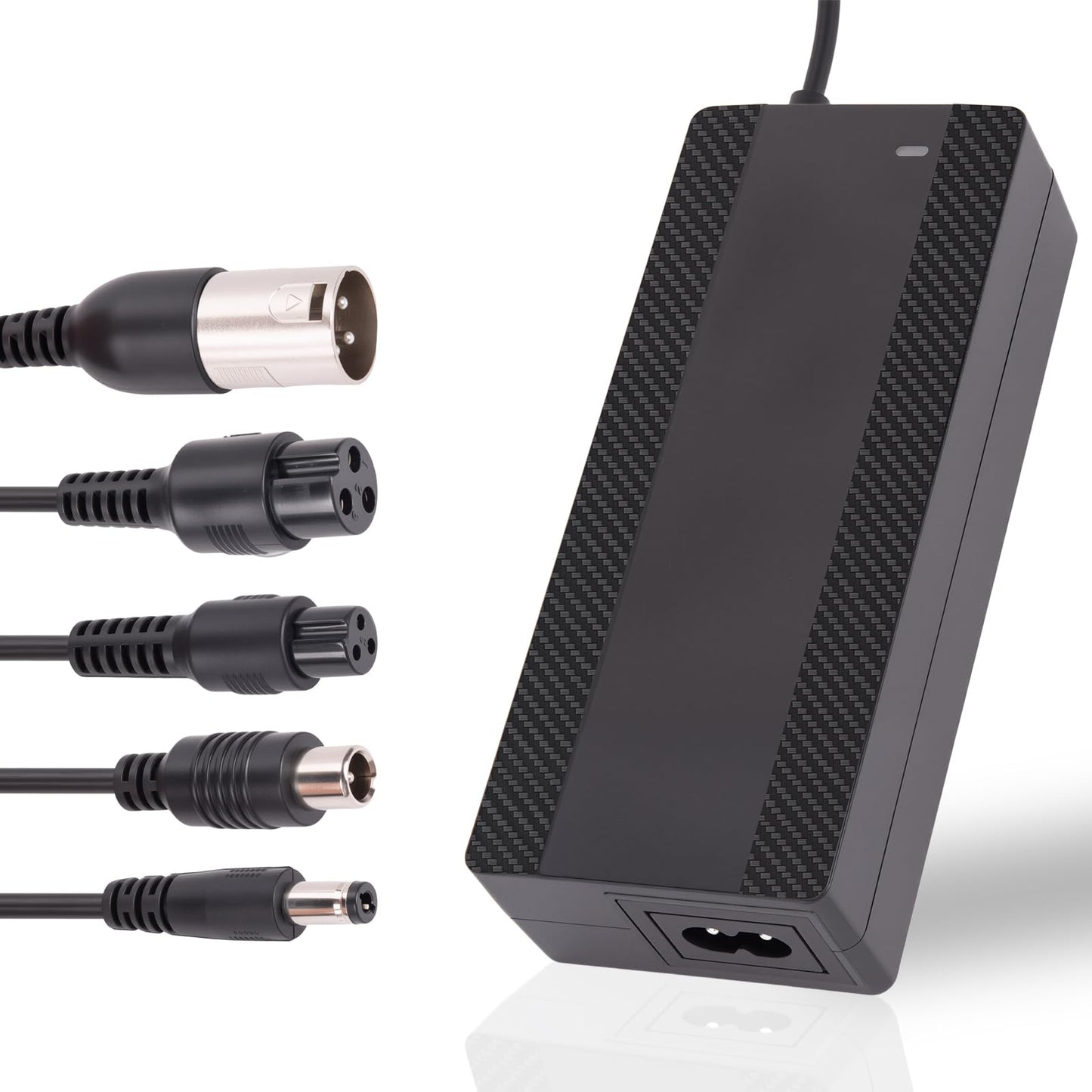 CraogeCoore 42V 2A Electric Scooter Charger for 36V Lithium Battery, 5-in-1 Plug Ebike Charger for Gotrax, Jetson, Razor, Swagtron, Bird, Segway,UL Certified