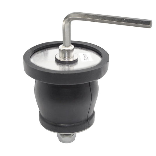 BOPOREAE Expandable Mechanical Seal Cleanout Pipe Plug-Rubber Expansion Scupper Plugs & Removable Stainless Steel Allen Wrench Handle, 2-1/16 to 2-9/16 in Sewer Cap Cover, Winterizing Pool Boat Plugs