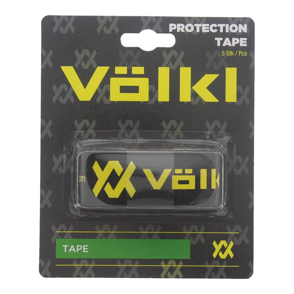 Volkl Tennis Racquet Protection Tape | Black and Yellow | 5 Strips per Pack