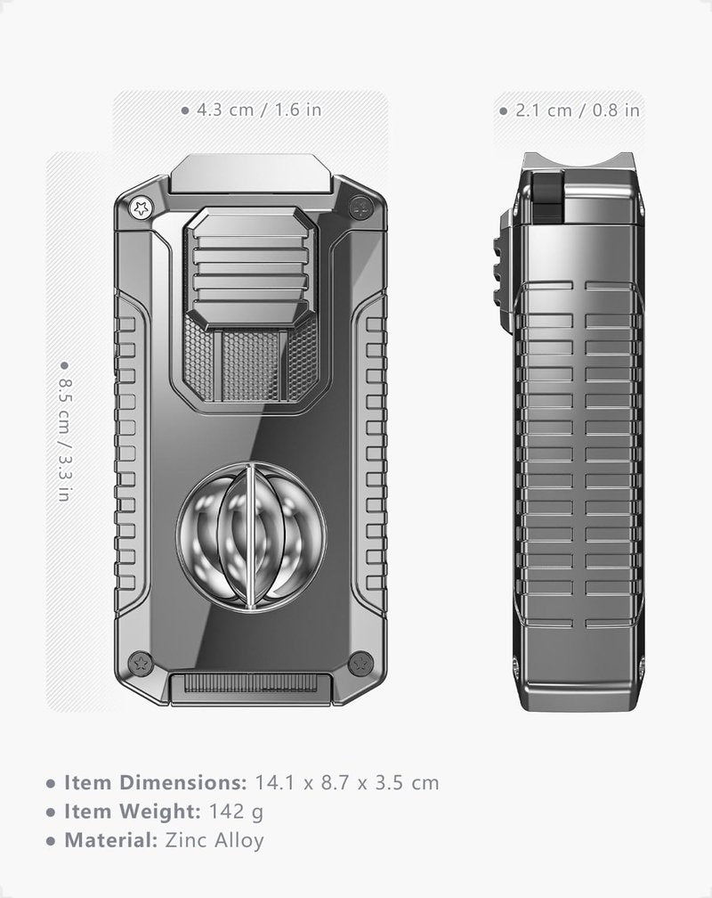 5 in 1 Butane Torch Lighter, All in One for Men