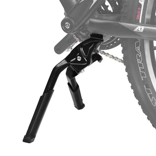 BV Bike Stand Heavy Duty for 24"-28" E-Bike - Bike Kickstand Supports Up to 77 lbs - Adjustable & Foldable Kickstand for Adult Bike with Center Mount & Secure Support - Strong & Durable for Ebikes