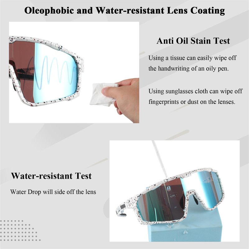 Ukoly Baseball/Running/Fishing Sunglasses Cycling Glasses For Men Women,Sport Sunglasses/Glasses HD Lens UV400 Protection TR90 Frame Windproof 620 WB
