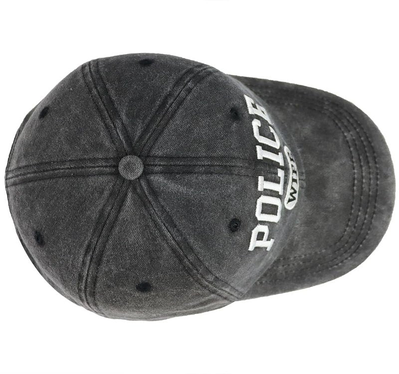 Police Wife Hat for Wifey Her Mrs, Birthday Anniversary Valentine's Day Honeymoon Gifts, Appreciation Proud Police Women Baseball Cap Black