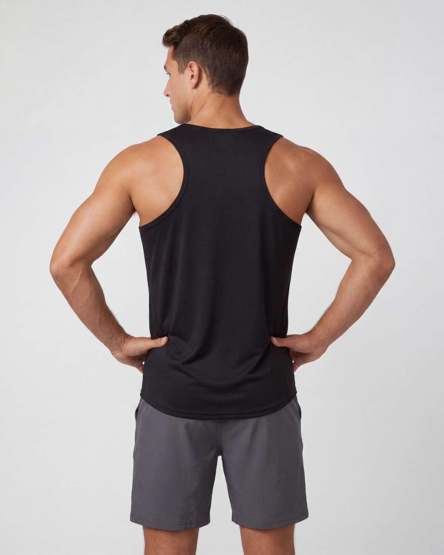 Real Essentials 5 Pack: Men's Dry-Fit Muscle Tank Top Sleeveless Shirts Workout Tees Athletic Gym (Big & Tall Available)- Set 8, XXL