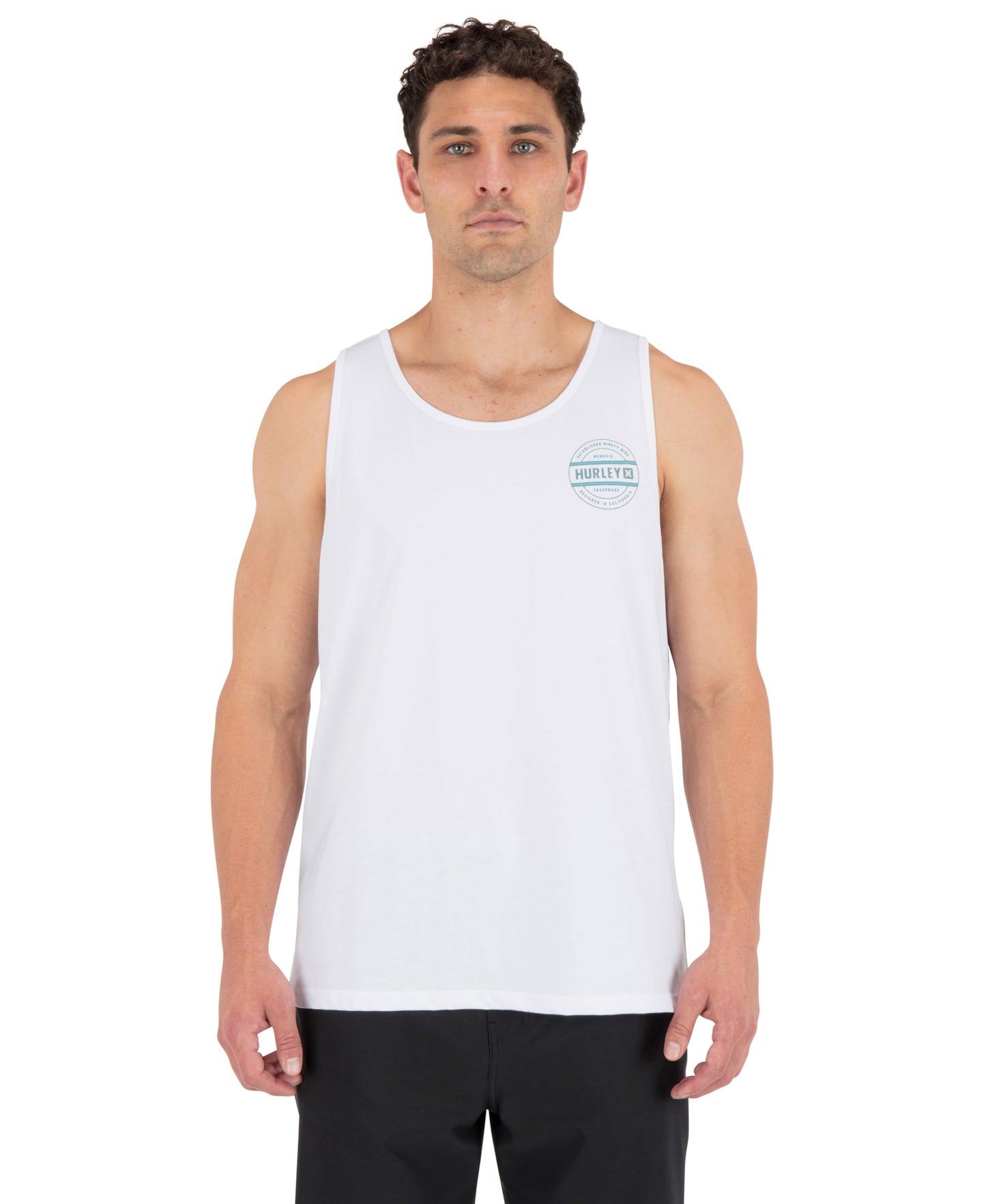 Hurley Men's Filler Tank Top, White, L
