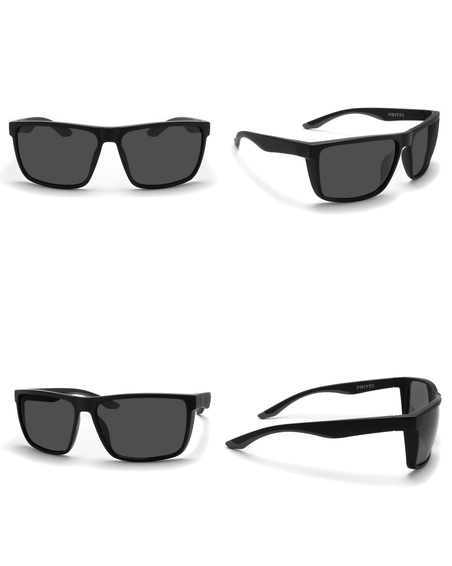 PRIVEL XXL Size Extra Large 159MM Sport Polarized Sunglasses for Big Wide Heads Men TR90 Outdoor Cycling Running Fishing Glasses (PMX006P-1)
