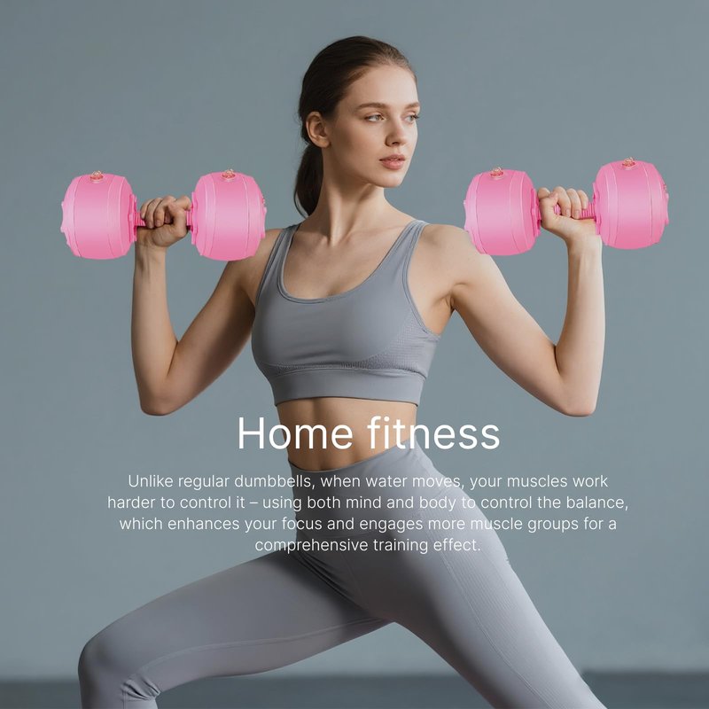 DEIRIS Soft Water Filled 6LBS Dumbbell Set of 2,Small Hand Weights for Women, Dumbbells for Home Gym Exercise Training
