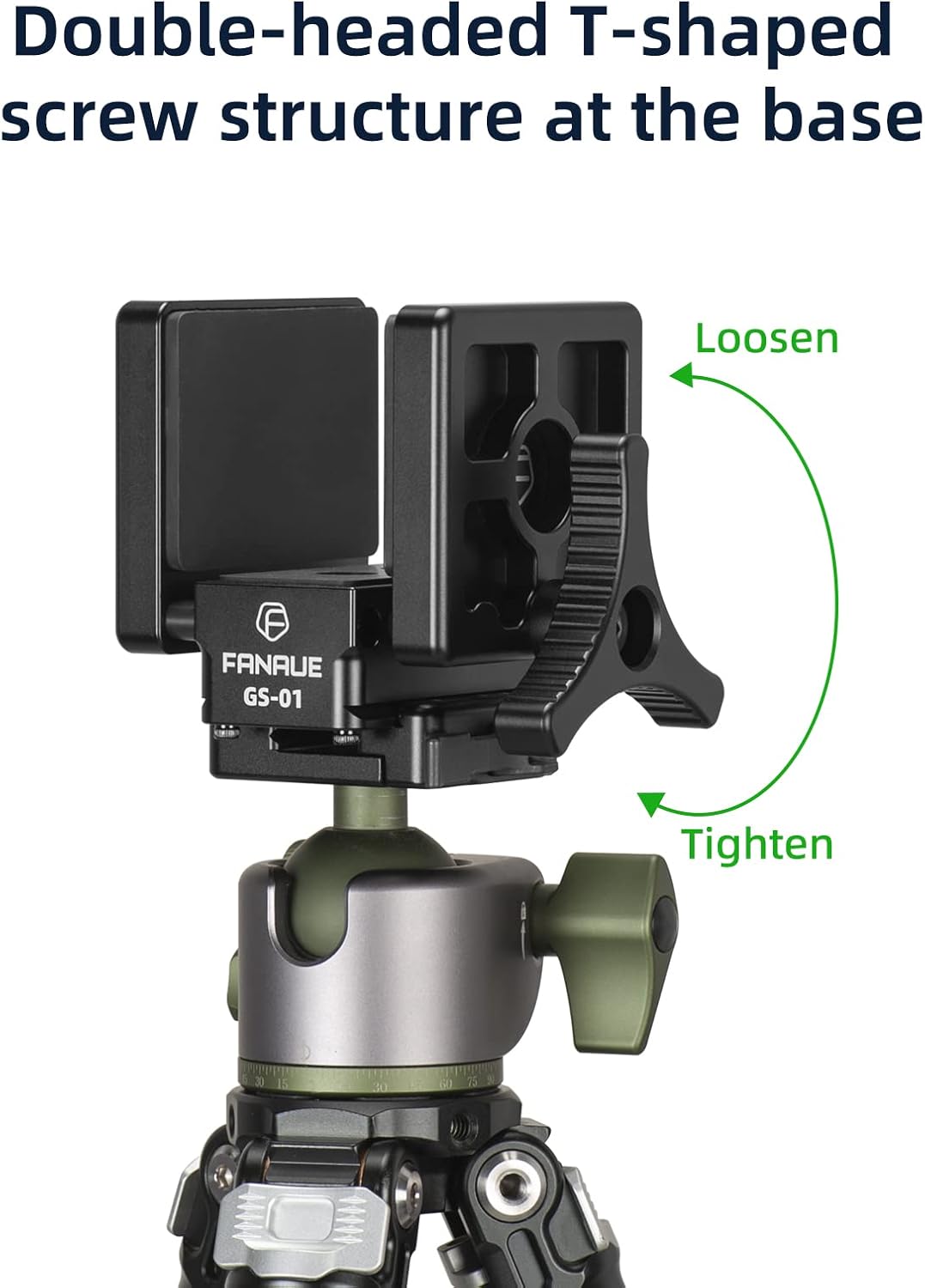 Arca Swiss Rifle Saddle Mount - FANAUE GS-01 Tripod Clamp with Quick Release Plate for Enhanced Shooting Accuracy | Ideal for Hunting