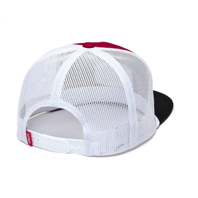 Kimes Ranch DG Mesher Reissue Trucker Hat – High Profile Flat Bill Snapback – Black