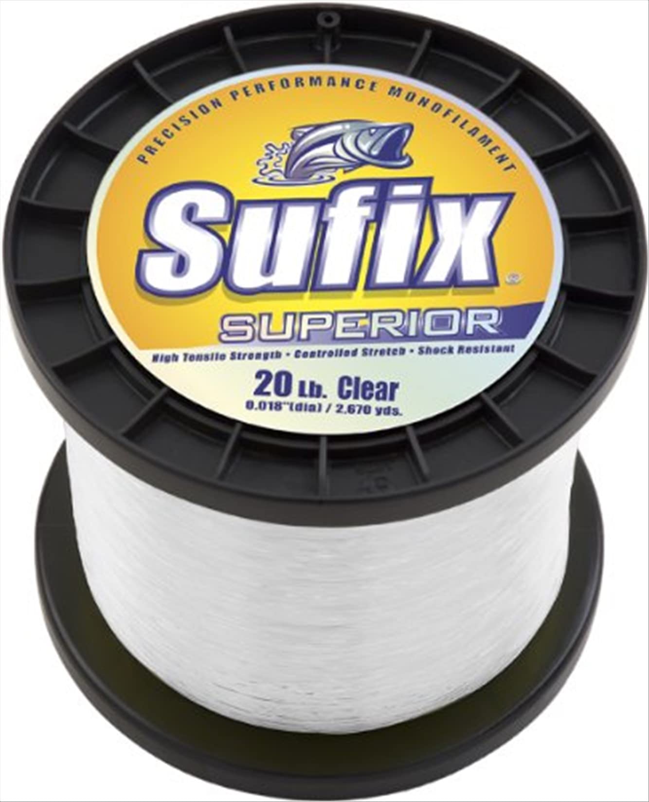 Sufix Superior 1-Pound Spool Size Fishing Line (Clear, 100-Pound), 645-300