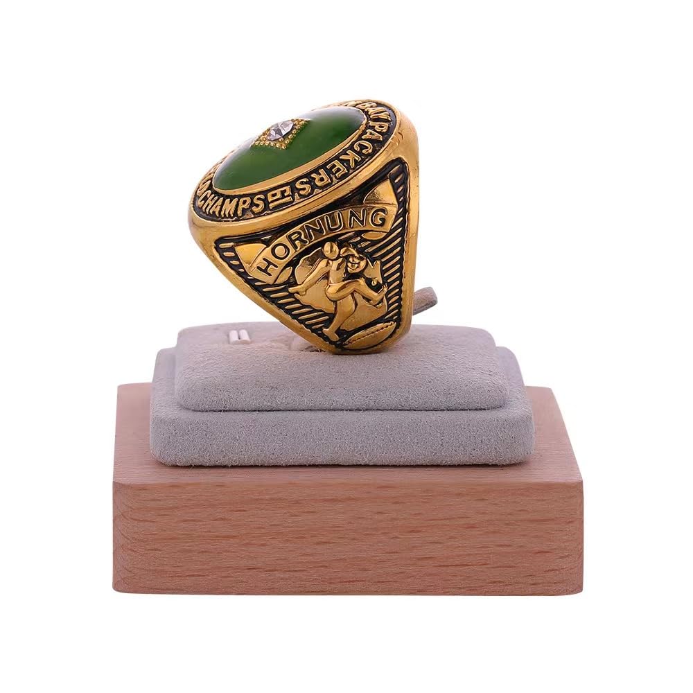 euaqeu NATIONAL FOOTBALL CHAMPIONSHIP RING 1961 1965 1966 1976 1996 2010 6-time Green Bay,CHAMPIONSHIP RINGS WITH WOOD BOX GIFT FOR CHRISTMAS BIRTHDAY MEN'S BOYS WOMEN (6 rings set, 11) (1961)