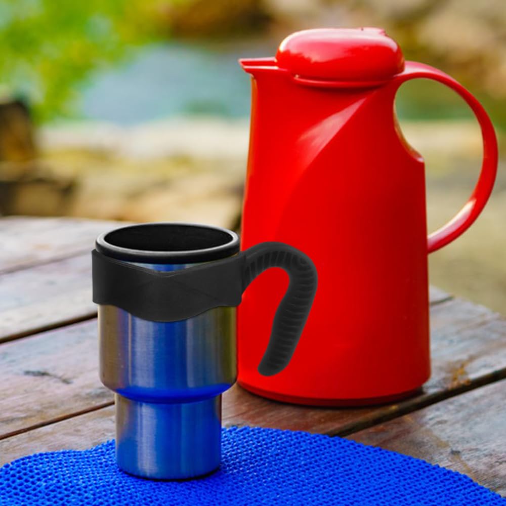 DanziX 3 Pack 20oz Tumbler Handles, Mug Handle or Cup Holder Replacement, Insulated Cup Handle Only - Black,Pink,Blue