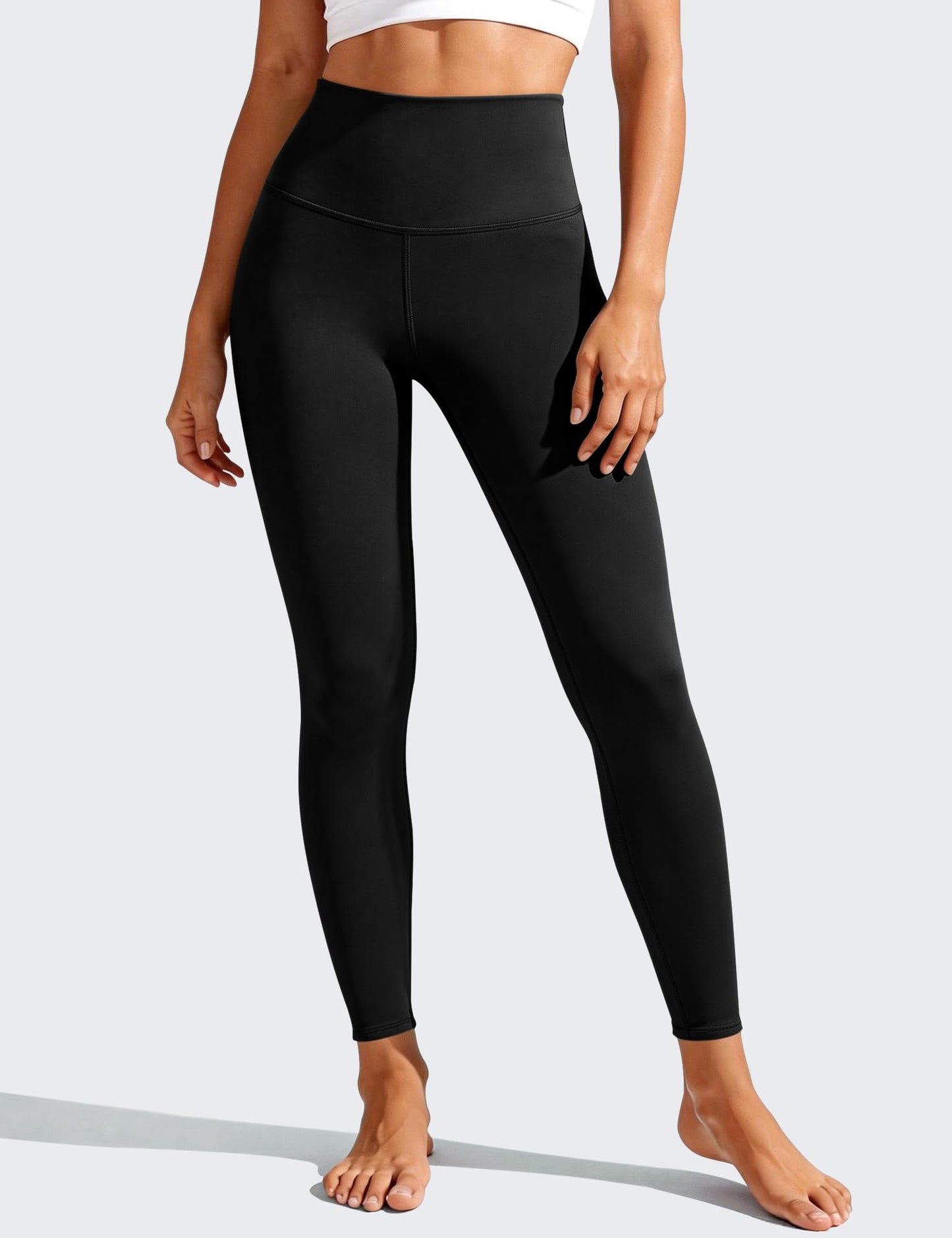 Bluemaple High Waisted Leggings for Women - Tummy Control Pants Non See Through Workout Soft Yoga Pants for Running Plus Size