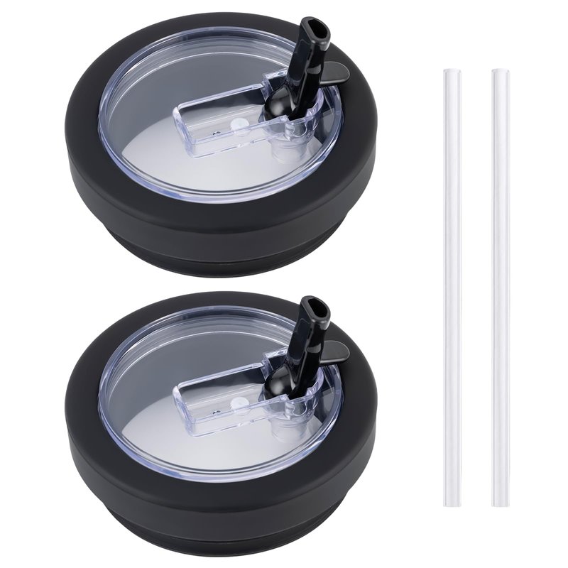 40 oz Silicone Press-in Lid Replacement - Only Compatible with Hydrapeak Voyager 40 Oz Stainless Steel Tumbler.(black).Pack of 2.