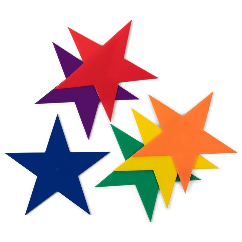 Champion Sports 9-Inch Poly Star Marker Set, Multicolor, 1 Count (Pack of 1)