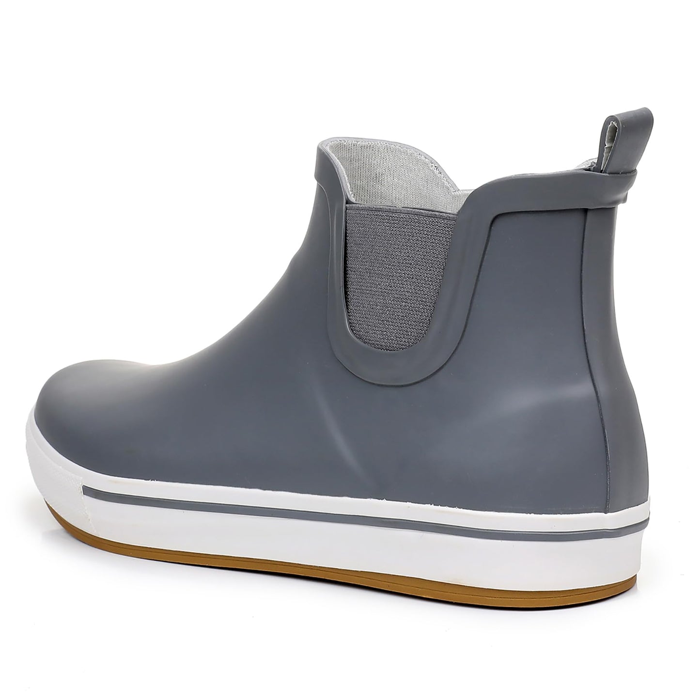 WTW Womens Rain Boots Deck Boots for Men - Lightweight Waterproof Rubber Fishing Rain Shoes with High Traction for Gardening Camping