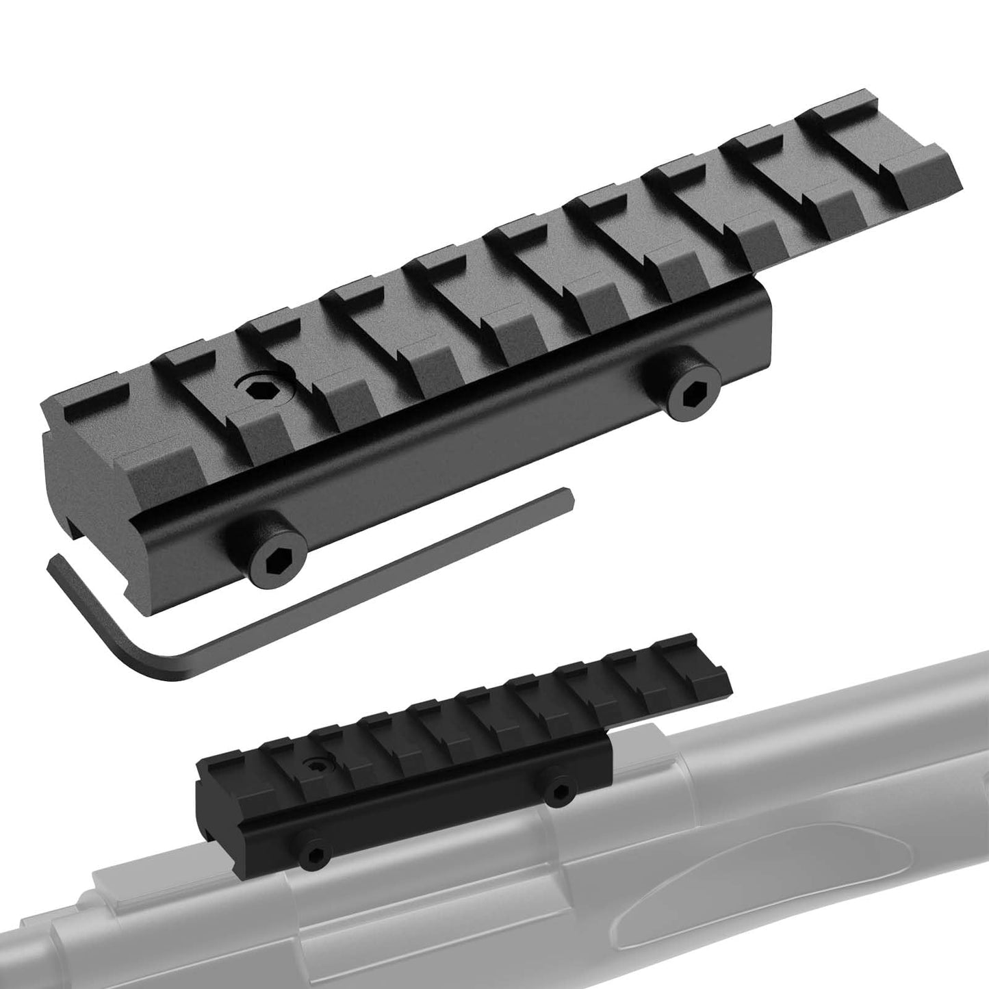 3/8" Dovetail to 7/8" Picatinny Adapter, Scope Mount Picatinny Rail, 11mm to 21mm Scope Mounts Adapter for Picatinny Rail Accessories