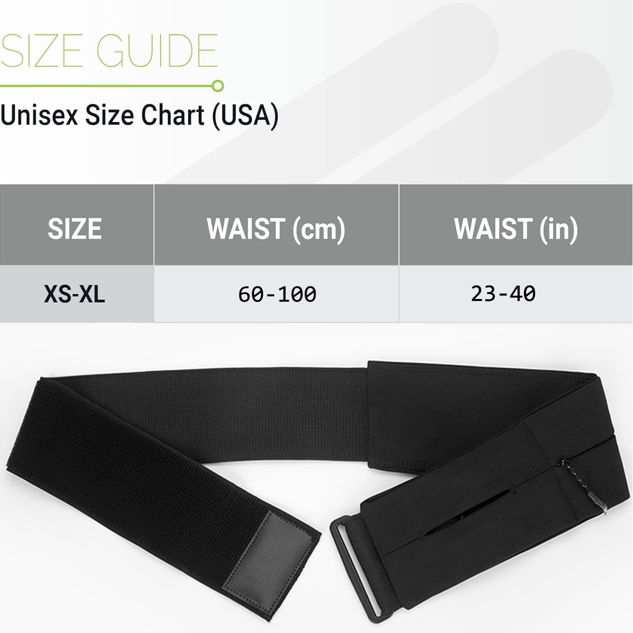 AnsrJ Adjustable Running Belt, Runners Fanny Pack for Women & Men.hidden money belt for travel. Slim Thin Elastic Waistband.Workout Fitness Exercise Gym Phone Holder Belt.