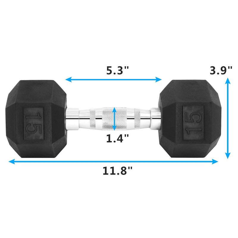 SHAP+ Dumbbell Weight Sets for Strength Training, 15 or 20 Pound Dumbbells Set of 2 for Home Gym, Weights Training and Home Workout. 15~20 lb Dumbbells Weights for Women & Men at Home, 15lb pair