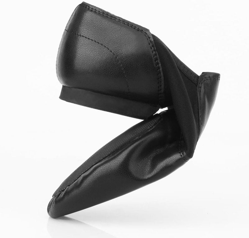 Keemi Black Jazz Dance Shoes for Girls & Boys | Non-Slip Leather Kids' Footwear