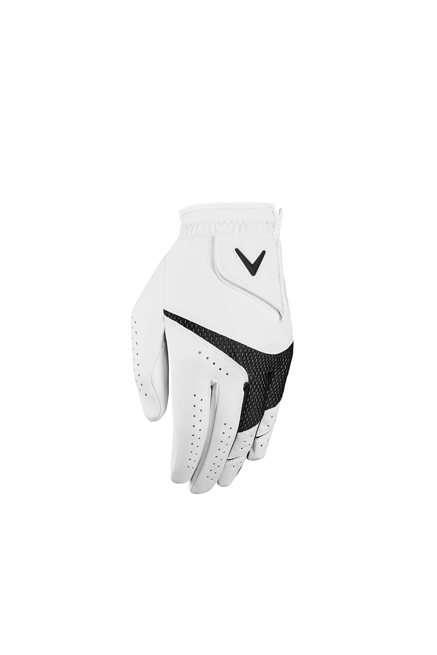 Callaway Golf Weather Spann Glove (Worn on Right Hand,White,Small,Cadet (Short Fingers))