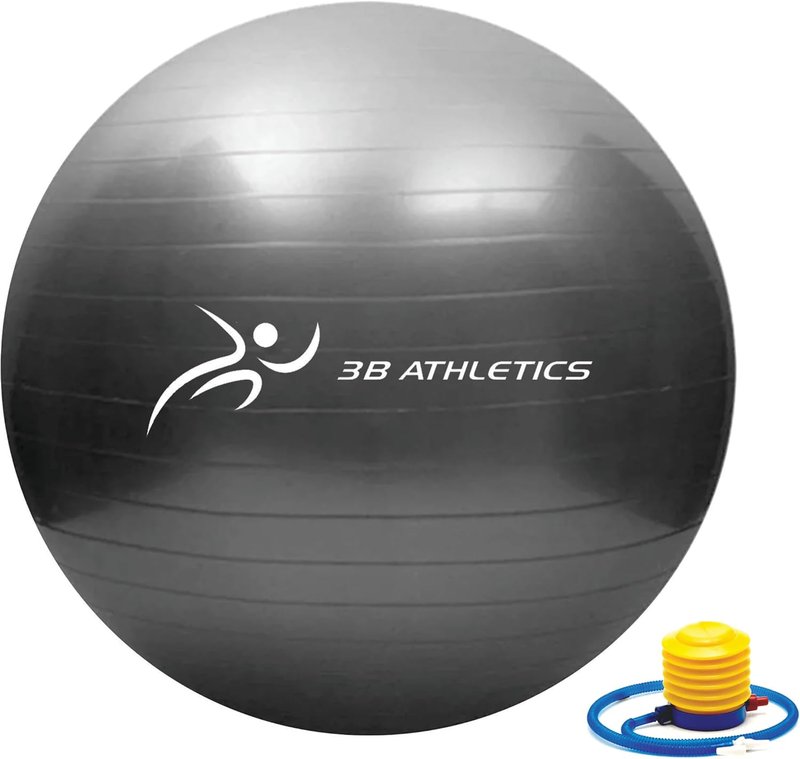 Anti-Burst Yoga Ball - Slip Resistant Exercise Ball for Pregnancy | Home Gym Fitness Equipment in 2 Sizes
