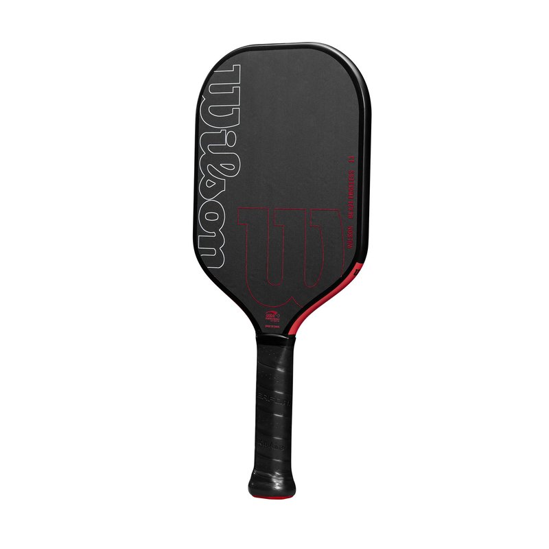 Wilson Blaze Edgeless 13 Pickleball Paddle - Black/Red, Grip Size 2-4 1/4"