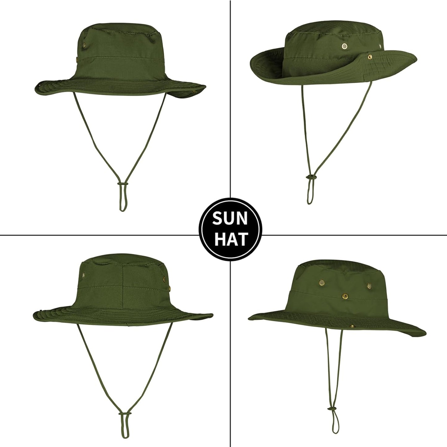 Sun Hats | UPF 50+ Boonie Hat for Men & Women - Foldable Fishing, Hiking, Safari & Beach Use