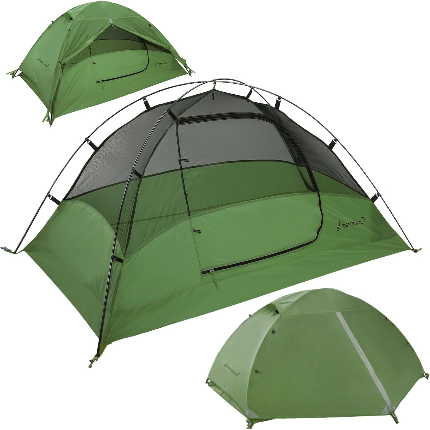 Clostnature Lightweight Tent for Backpacking - 2 Person Ultralight Backpacking Tent, Waterproof Easy Setup Camping Tent, Hiking Tents for Outdoor, Hiking and Mountaineering