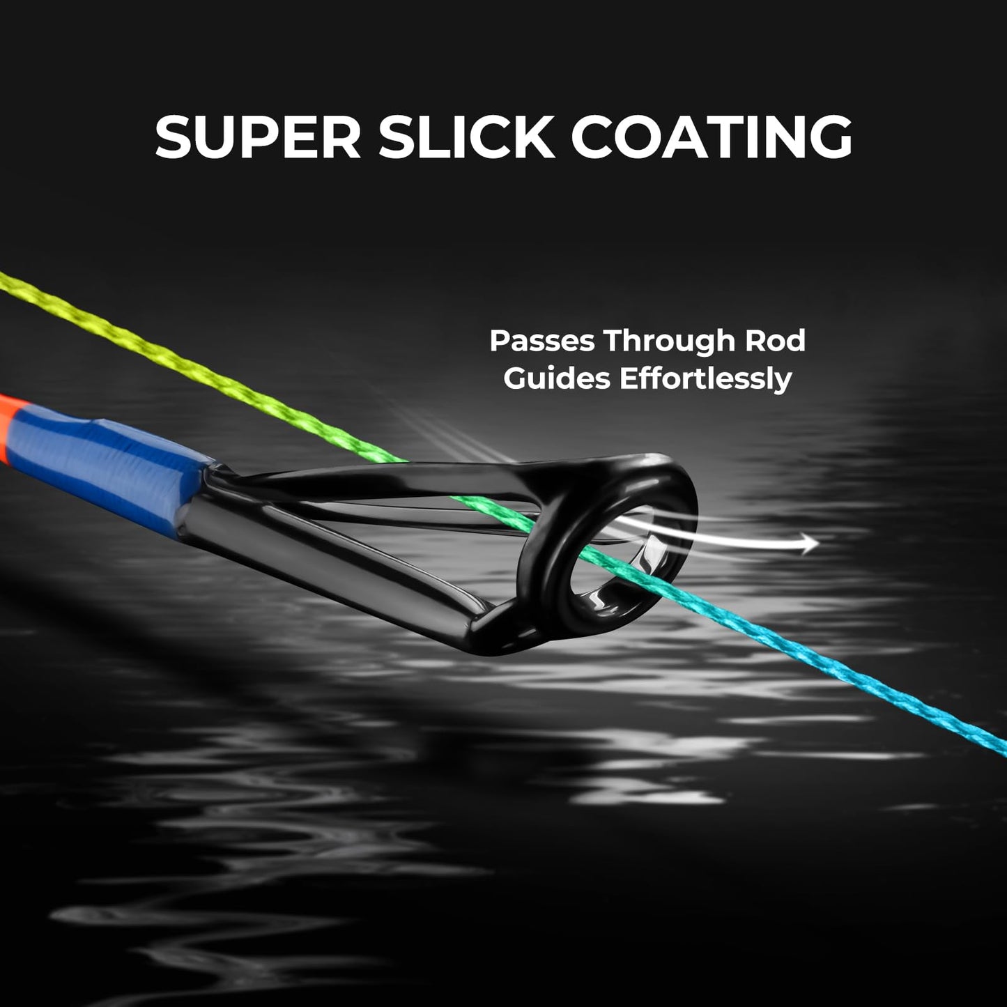 KastKing Superpower Braided Fishing Line, Camo Aqua, 65LB, 150 Yds