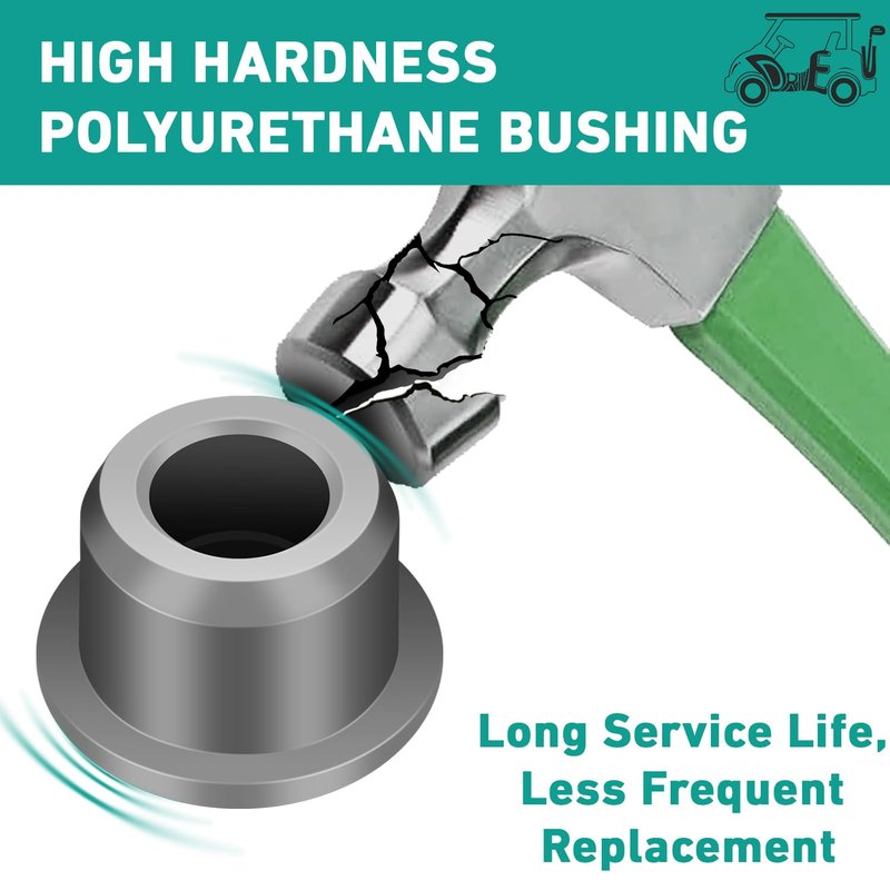DRIVE UP Club Car Polyurethane Bushing Kit, Front & Rear Suspension and A Arm Bushing Kit for Precedent 2004-Up G&E Golf Cart, OEM 102506601, 102506401, 102956201, 102956201