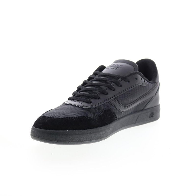 Lakai Terrace Mens Skate Shoes, Black/Black Suede, 7
