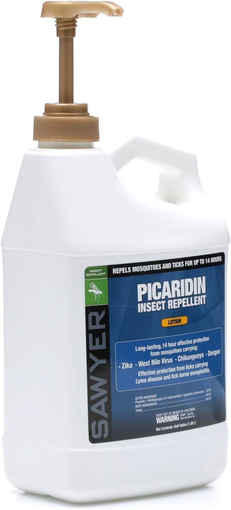 Sawyer Premium Insect Repellent - 20% Picaridin Lotion Pump, 0.5 Gallon | Effective Bug Protection