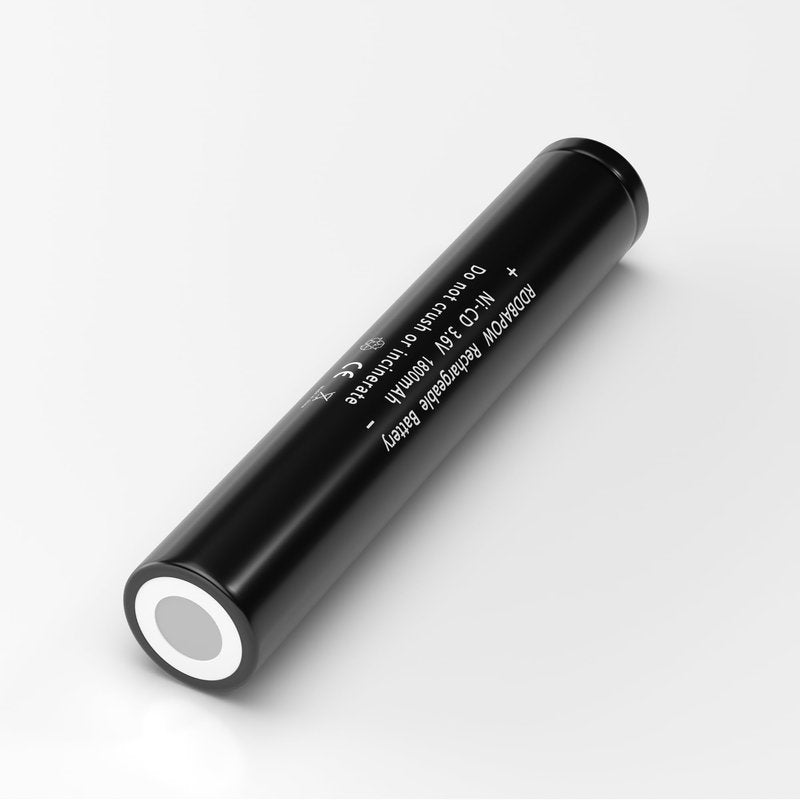 RDDBAPOW 75175 Rechargeable Batteries Compatible with Streamlight Stinger Parts XT,DS, LED HP, 75175/75375, FL126,PolyStinger, Pelican M9 Flashlight 1800mAh 3.6V Ni-CD Battery (1 Pack)