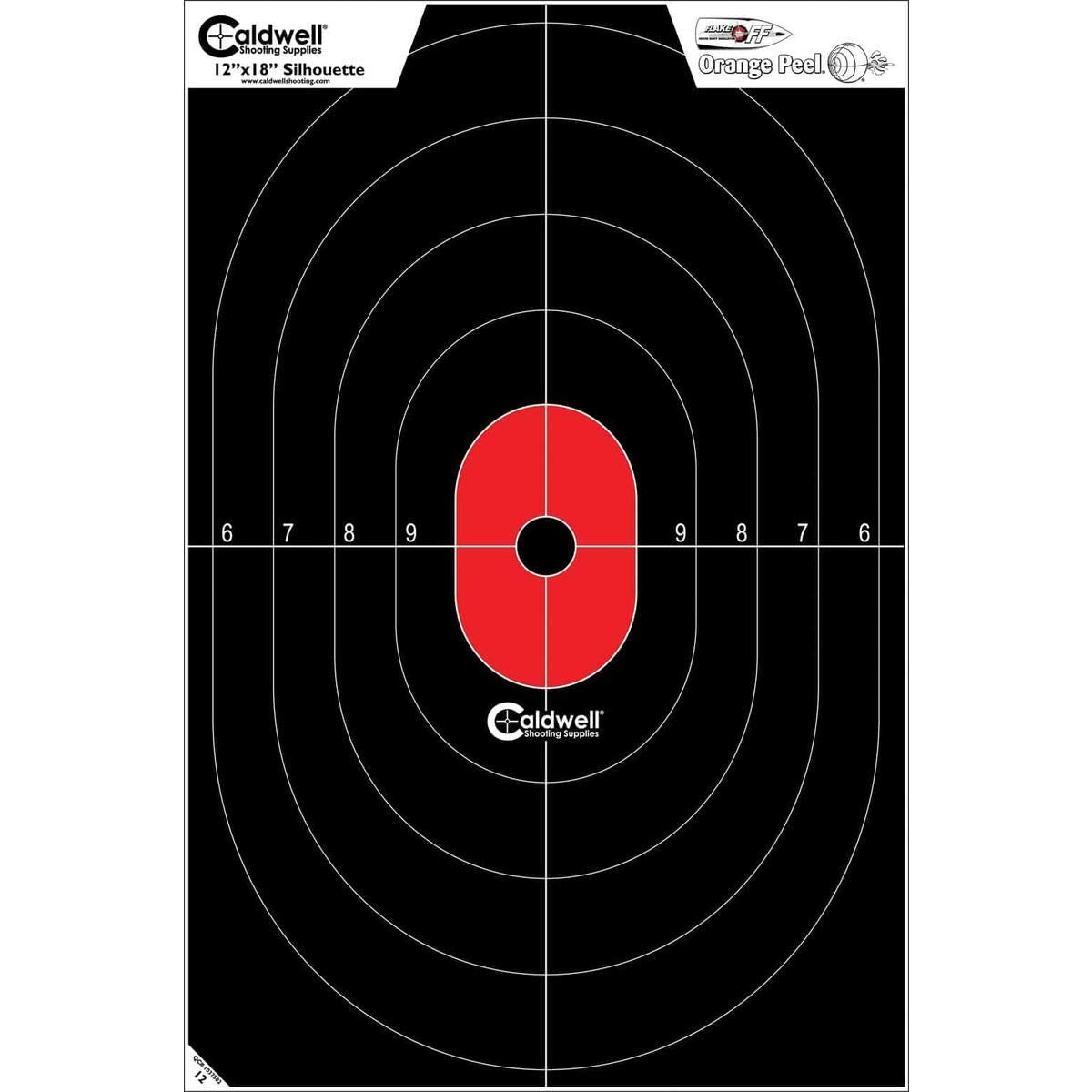 Caldwell Silhouette Center Mass Target 128034, 25 pack