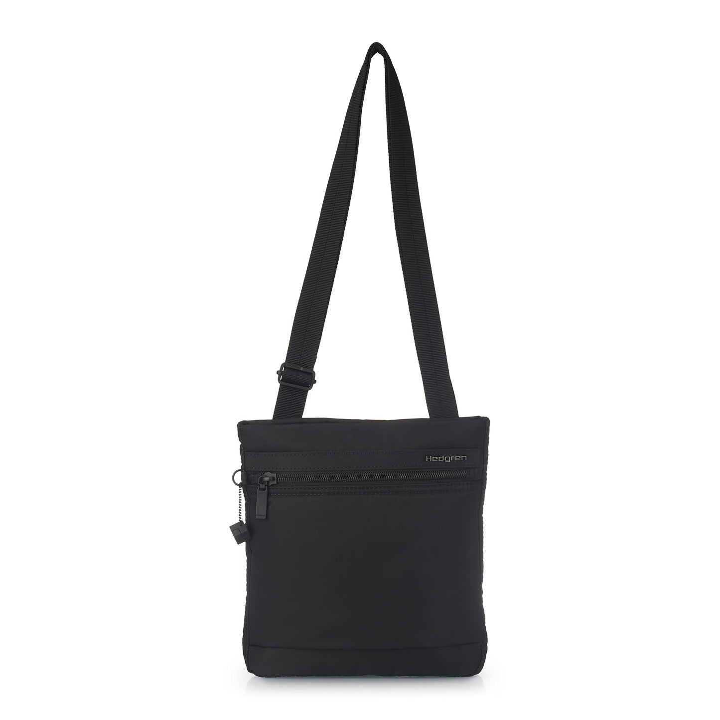 Hedgren LEONCE Crossbody Bag - RFID Protection, Zip Lock, Pen & Slip Pockets, Water-Repellent, 0.92L - Black