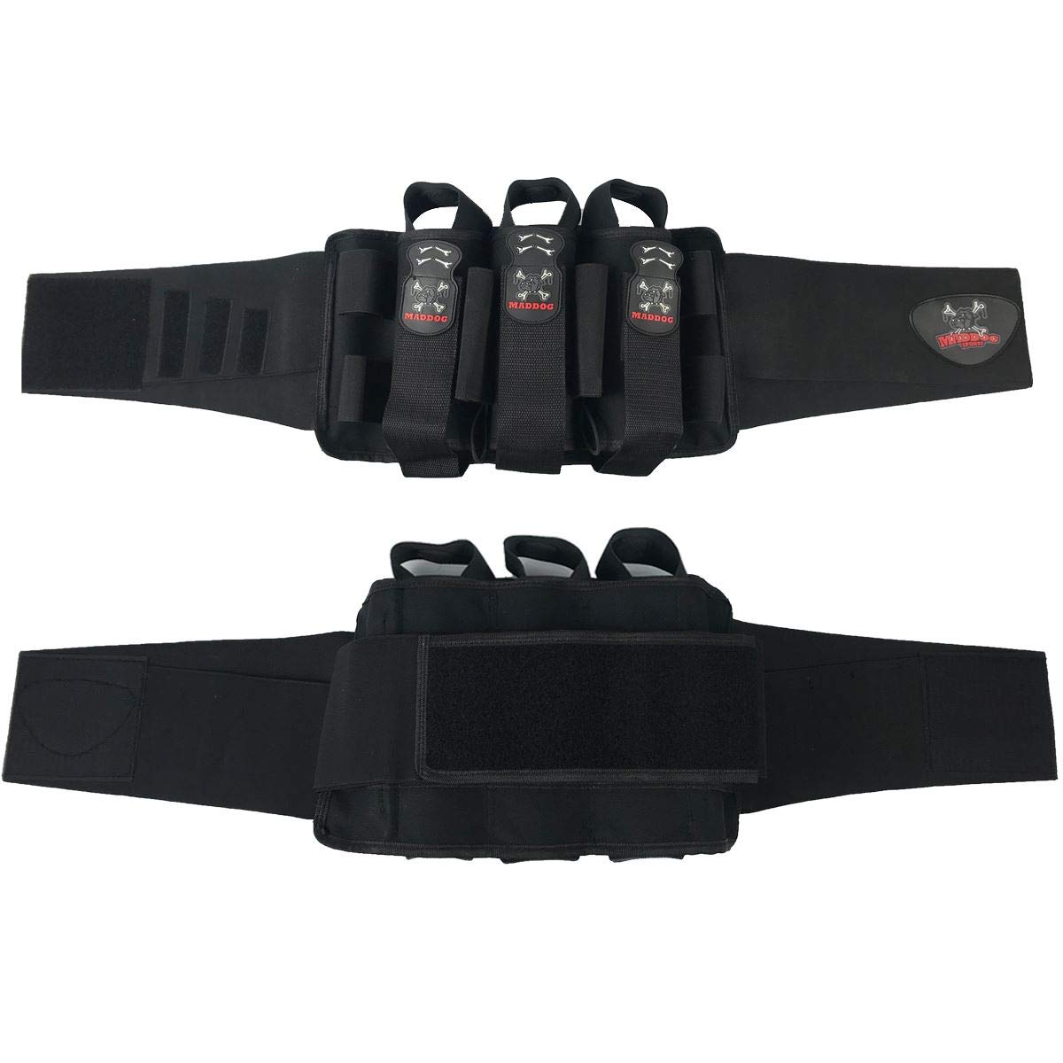 Maddog Pro 3+2 Paintball Harness Pod Pack | Pod Ejection | Adjustable Elastic Velcro Belt