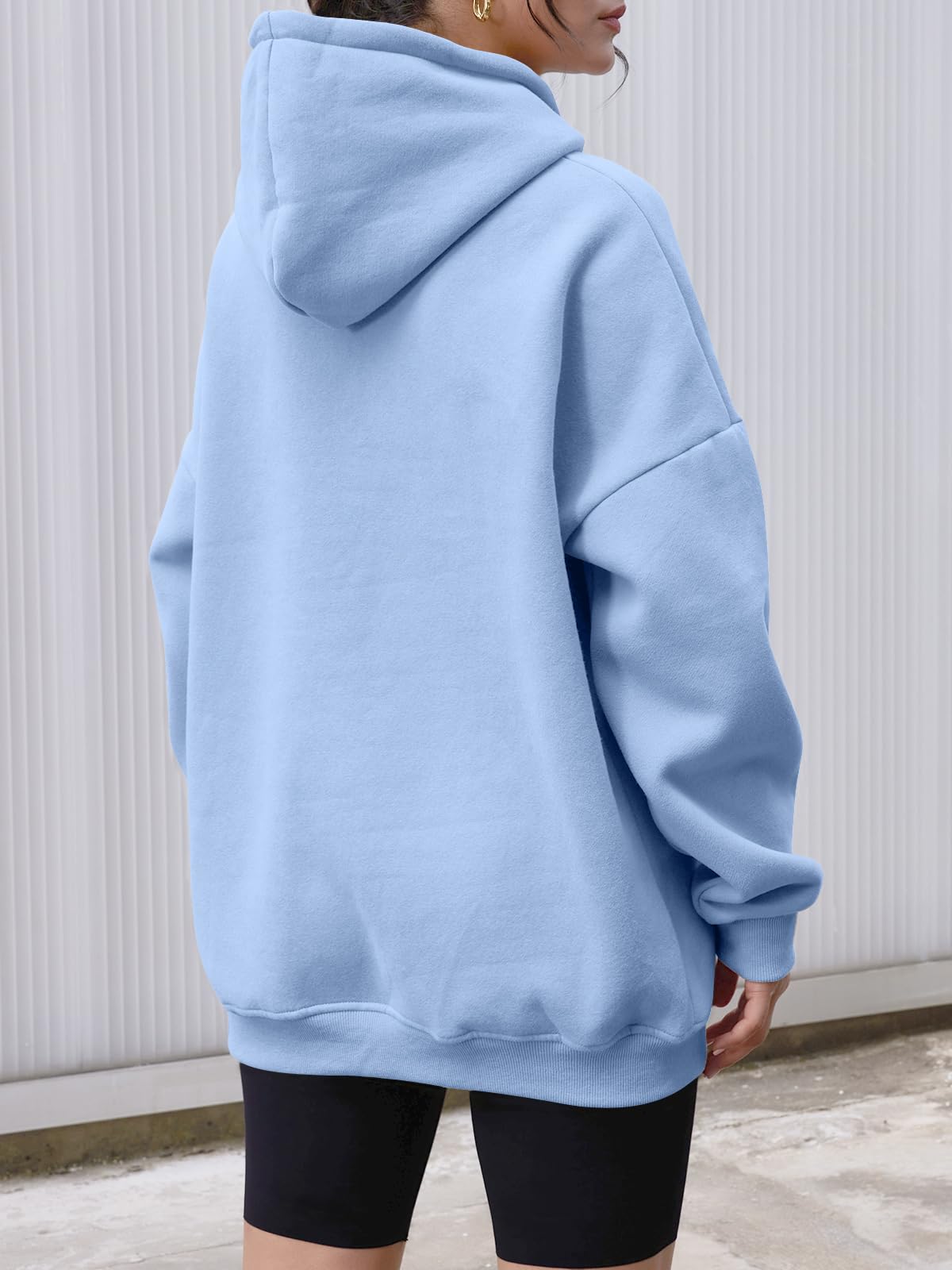 AUTOMET Womens Oversized Hoodies Fleece Sweatshirts Hooded Pullover 2024 Fashion Fall Clothes Trendy Outfits Winter Sweater_LightBlue_L