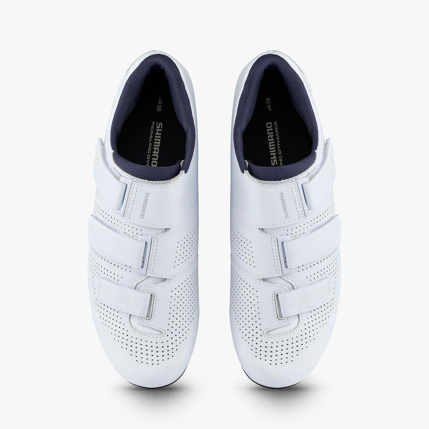 SHIMANO SH-RC102 Bicycle Shoes, White, 7.5-8 Men (EU 41)
