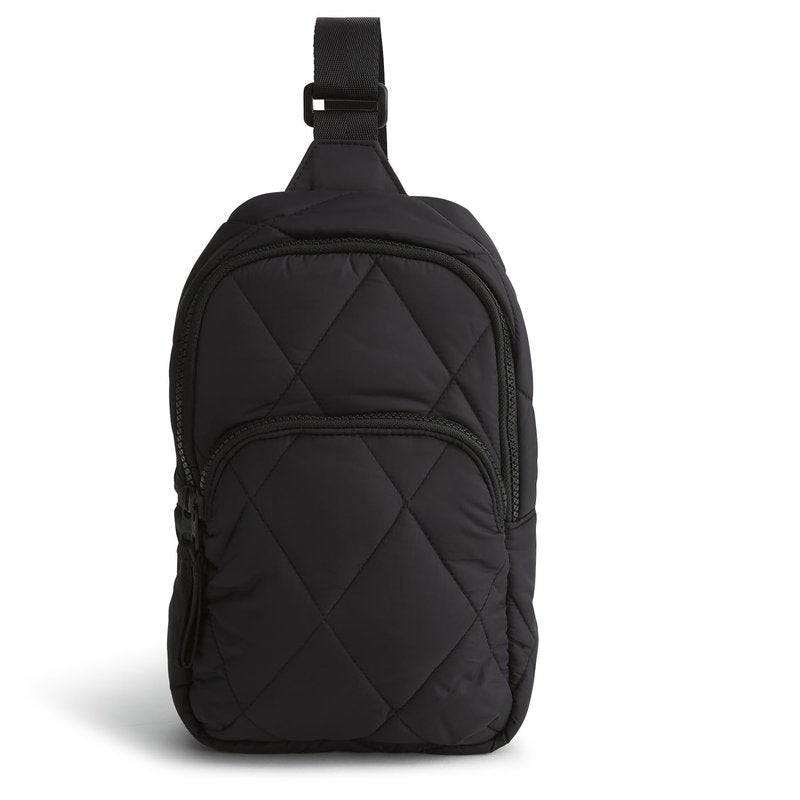 Vera Bradley Women's Featherweight Lorman Sling Backpack, Moonless Night, One Size