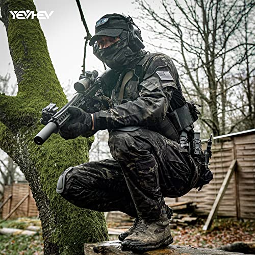 YEVHEV G3 Combat Suit Military Apparel Set Tactical Camouflage Clothing Hunting Uniform Paintball Gear with Knee Pads for Men