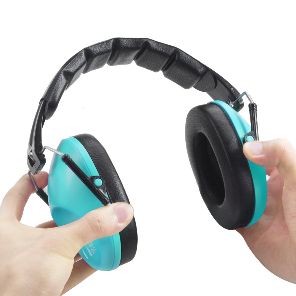 Pro For Sho 34dB Shooting Ear Protection - Special Designed Ear Muffs Lighter Weight & Maximum Hearing Protection - Standard Size, Teal