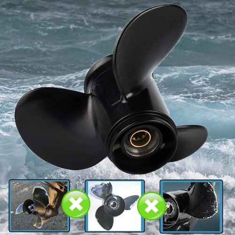 AQUAMAN Boat Propeller 9.25x12.5 for Mercury Mariner Outboard Motor 25-30HP 10 Spline