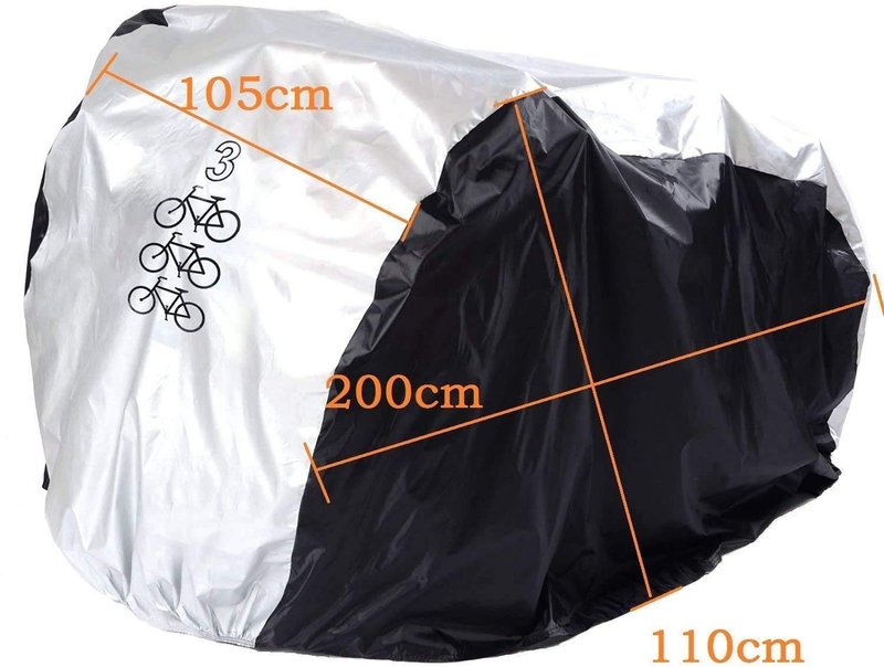 XLYBSST Bike Cover Outdoor Storage Waterproof Bicycle Cover for 3 Bike Heavy Duty Protect From UV Rain Snow Dust for MTB Road Bike,etc All Weather Use