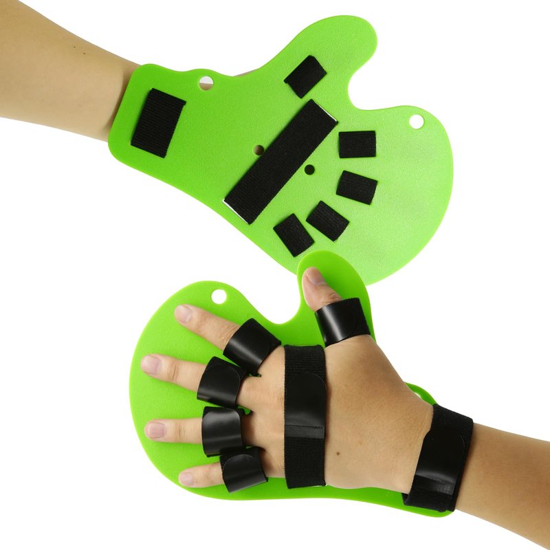 PSNOOK Resting Hand Splint with Finger Support,Brace for Stroke RecoveryFinger Straightener Extender, Hand Therapy Equipment (Fits Right or Left)