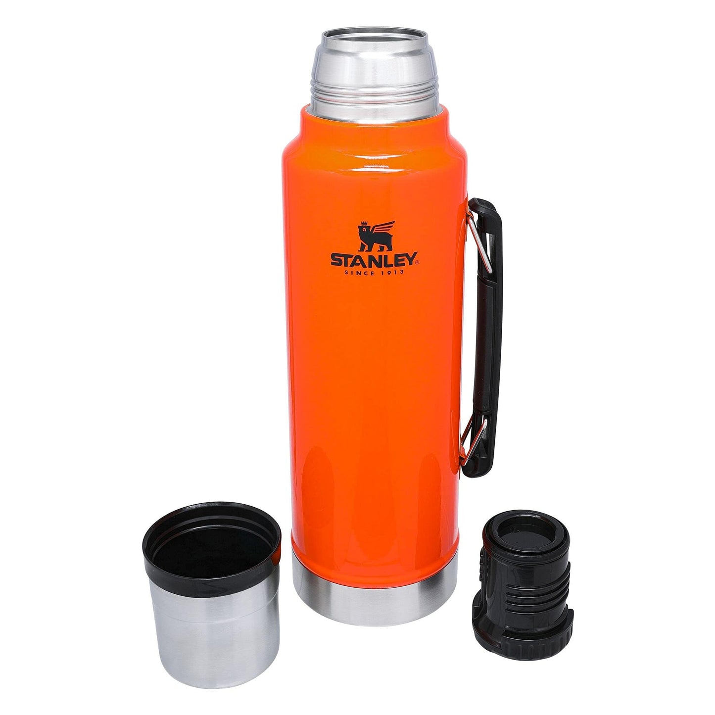 Stanley Classic Vacuum Insulated Wide Mouth Bottle - Lava - BPA-Free 18/8 Stainless Steel Thermos for Cold & Hot Beverages - 1.5 QT