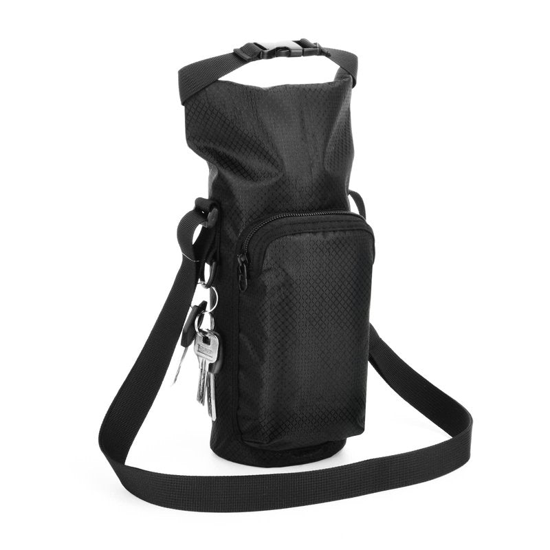 Xxerciz Water Bottle Holder for Owala FreeSip 24oz 32oz 40oz Bottle, Universal Water Bottle Carrier Bag with Adjustable Shoulder Strap and Phone Pocket for Walking