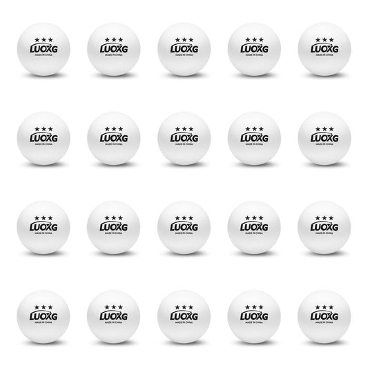 LUOXG Ping Pong Balls, Ping Pong Balls 20 Pack, White Table Tennis Balls, 3 Star Table Tennis Balls, Suitable for Beginners and Professionals